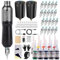 STIGMA Tattoo Maschine Set Wireless Tattoo Rotary Pen Kit Professionelles Tattoo-Maschinen-Set mit 2-teiligen Batterien 20-teilige Tattoo-Patronen-Nadeln für Anfänger und Tätowierer STP7KIT-1