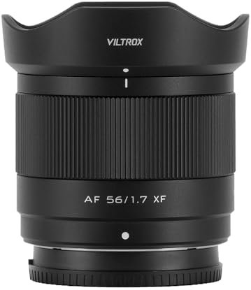 VILTROX Obiettivo 56 mm F1.7 per Fuji X, 56 mm f/1.7 APS-C autofocus per Fujifilm X-Mount X-T5 X-T4 X-T30 II X-S10 X-T200 X-T30 X-H1 X-H2 X-T3 X-T100