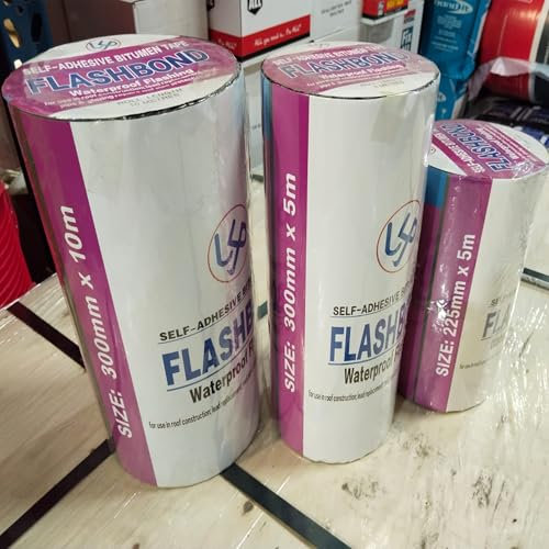 Flashing Tape 225mm x 10Metres - Peel & Seal self-Adhesive Roofing Tape - Weatherproof, Tough, Flexible & Easy to use Lead Flashing Roll