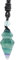 KYEYGWO Natural Fluorite Crystal Necklace for Women Men, Clear Quartz Pendant Spiritual Jewellery with Adjustable Rope