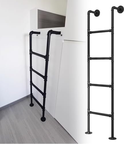 Wandmontierte Trittleiter für Etagenbett, Dachboden, Dachboden, Einstieg, 195 cm