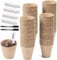 pobuu 100 Pack Seedling Pots,Biodegradable Seed Starter Pots with 100 Plant Labels and 2 pen,Plant Garden Germination Tray for Seed Flower Vegetables Succulents