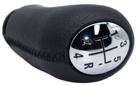 XEXJHQQ Marchas Pomo Coche Para Dacia Para Sandero MK1 2008 2009 2010 2011 2012 Perilla De Cambio De Marchas MT Con Bola De Cabeza Negra Y Gris Mate Pomo la Palanca Cambios(Only knob)