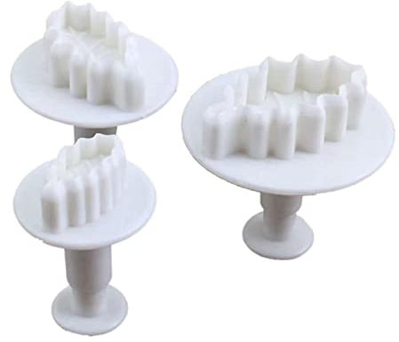 Ausstechformen mit Blättern, 3 Stück, Blätter, Fondant, Kuchendekoration, Backzubehör