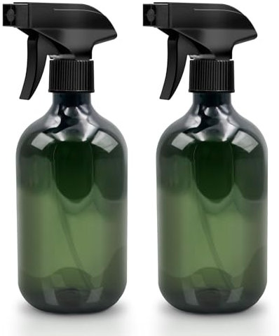 Criveple Lot de 2 flacons pulvérisateurs vides 500 ml pour plantes et nettoyage maison, jardin, coiffeur (vert)