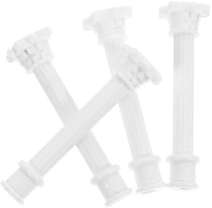 Abaodam 4stücke Mini-Roman-säulen Modell Für Mikrolandschaft Kunststoff Säulen Für Kreative Miniaturprojekte Griechische Architektur Deko Für Sandtische Und Heimdekoration