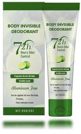 72h Deodorant Creme für trockene Haut, Langzeitschutz gegen Körpergeruch, Hautpflege, 85g (1)