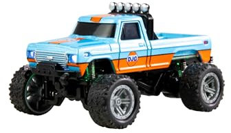 Amewi RC-Monstertruck Die Cast 1:64 RTR blau/orange, mit Pistolenfernsteuerung