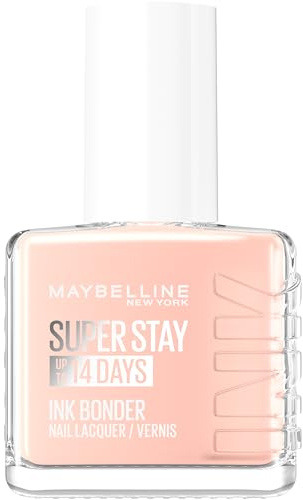 Maybelline New York Superstay Ink Bonder Vernis Ongles Peony Petals 12ml | Technologie Nail Bonding, Renforce ongles abîmés 14 jours, Couleurs intenses pigmentées, Protection après UV