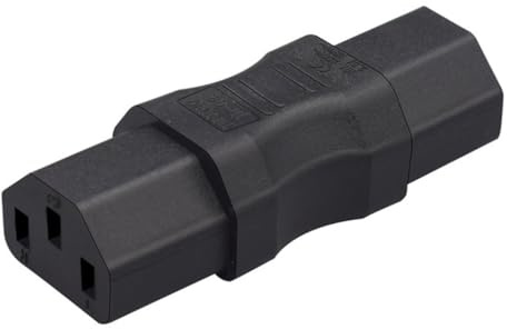 PVC Power Extension Socket, C13 Female to Female 3-Hole Female Adapter