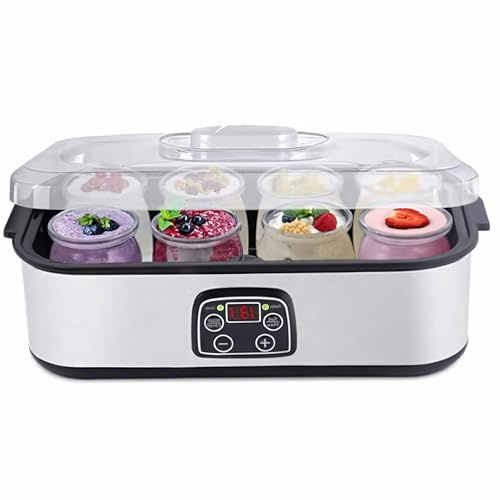 Smart Home Joghurtbereiter für gesunde, hausgemachte Rezepte, einfache Bedienung mit Timer- und Temperatureinstellungen, ideal für das Familienfrühstü