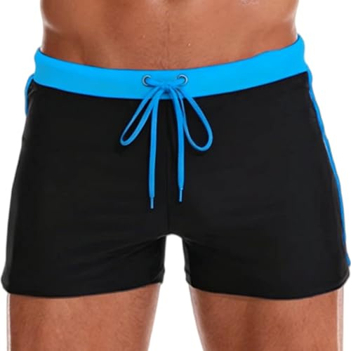 Smatstyle Bañador Hombre Transpirable Bañador Natacion Corto de Secado Rpido Traje de Baño Repelente al Agua con Forro de Malla y Cordn Ajustable para Playa Piscina y Vacaciones