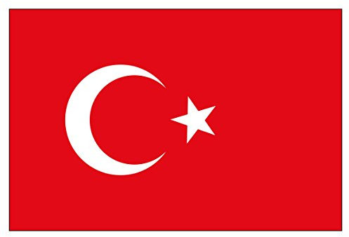 2er Set Türkiye Turkey Türkei Türkische Flagge Fahne Aufkleber Vinyl Stickers 10cm