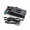 HangTon V Mount V-Lock Battery Plate Splitter 7-Way Output Power Supply Adapter D-tap DC USB 15mm Rod for Sony Camera Rig
