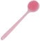 DNC Silicone Back Scrubber for Shower Soft Bath Body Brush with Long Handle (Pink)