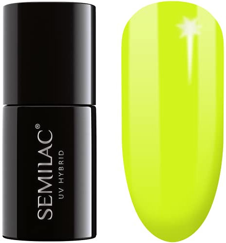 Semilac UV Nagellack Hybrid 565 Neon Yellow 7ml Kollektion Garden Party