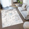 TAPISO Valley Teppich Kurzflor Beige Grau Blau Meliert Kleeblatt Marrokanisch Meliert Verwischt Schlafzimmer Wohnzimmer ÖKO-TEX 300 x 400 cm