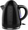 FUNKY Retro Kettle, Large 1.7L Capacity, 3kw Fast Boil with Easy Pour - Black