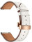 Lederarmband für Samsung Galaxy Watch 6/6 Classic/Watch 5 pro/5/4/4 Classic/3 41 mm/Active 2/Active, Armband für Huawei Uhr GT/2/2E/Pro 42mm, 20mm Sport Armband für Damen Herren，Rosa Knopf Weiß