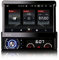 GONFEN 7 Pulgadas Android 11 Radio de Coche Universal 1 DIN con Pantalla Extraíble Navegación GPS Integrada Bluetooth Carplay Android Auto CD DVD DSP WiFi 3-UI 32GB ROM