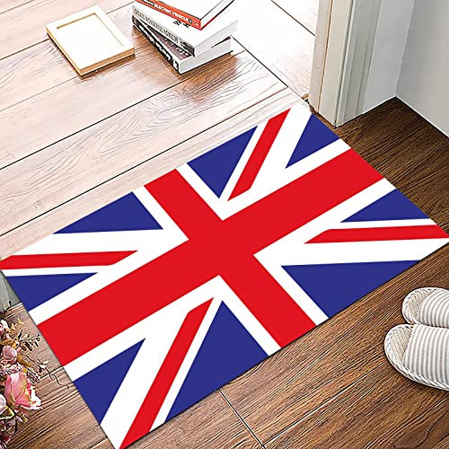 Badematte 50x80cm, Rutschfeste Badteppich, Union Jack, klassische traditionelle Flagge Vereinigtes Königreich moderne bri,Mikrofaser Badvorleger mit, Wasserabsorbierende Weiche teppiche für Badezimmer