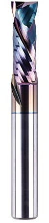 SpeTool CNC Compression Router Bit 1/2 Inch Shank with Extra Long Life Coating, Carbide Spira Up Down Router Bits for Woodworking Mortise Slot Cutting