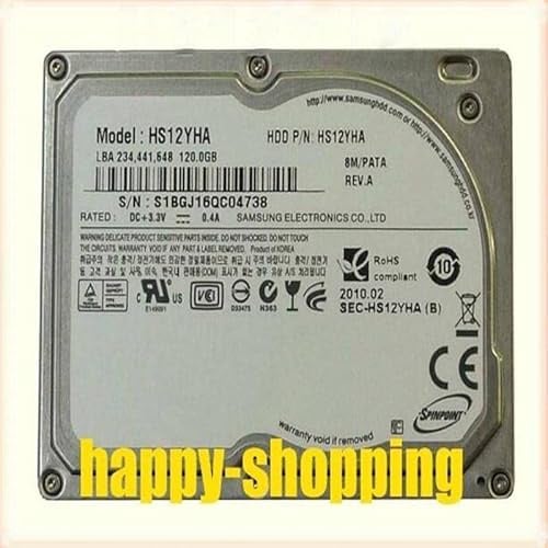 MIDTY HDD für A1237 Classic 120GB 1,8 Zoll CE/ZIF 8MB 4200RPM für interne HDD für Laptop HDD für HS12YHA