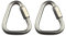 Edelstahl 304 Karabinerhaken, 2 Stück Dreieckige Karabinerschnalle Schnellverbindung Strapazierfähig für Camping, Wandern, Reisen, Angeln, Rucksack (10 mm)