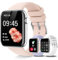 HXQHSTBG Orologio Smartwatch Donna,Fitness Smart Watch Chiamate Bluetooth, Pedometro,SpO2, Notifiche, Activity Tracker,Impermeabil, Monitor del Battito Cardiaco,per Android iOS