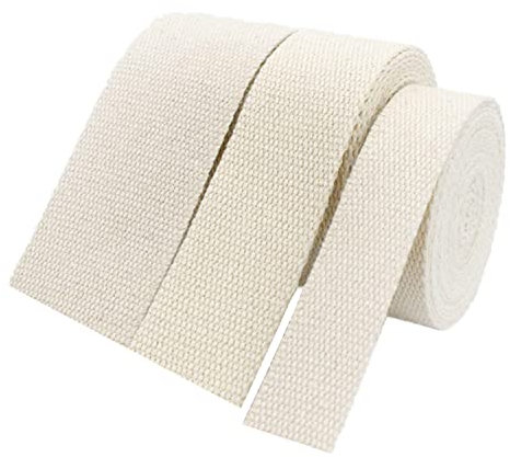 YunYunStrap Sangle en coton 20mm 25mm 38mm 50mm de large - Ruban couture pour sac à dos, 9 mètres/rouleau