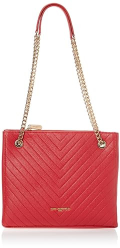 KARL LAGERFELD Damen Charlotte Shoulder Bag Umhängetasche, Purpur
