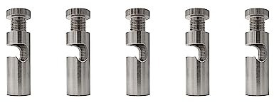 LEDSone 5 Pack Ceiling Cable Mount Satin Nickel Hook for Swag Pendant and Chandelier Lighting Minimalist Cord Keeper Swag Hook for Ceiling and Wall Modern Ceiling Hooks for Swag Light Easy Fit.