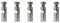 LEDSone 5 Pack Ceiling Cable Mount Satin Nickel Hook for Swag Pendant and Chandelier Lighting Minimalist Cord Keeper Swag Hook for Ceiling and Wall Modern Ceiling Hooks for Swag Light Easy Fit.