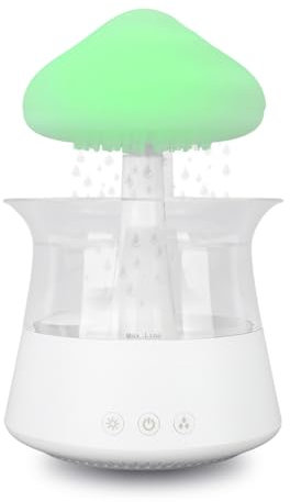 Regenwolken-Luftbefeuchter, Bedienfeld-Design, Regenwolken-Diffusor, Wasserdicht und Stromausfall-Schutzfunktion, Luftbefeuchter für Luftbefeuchtung und Aromatherapie