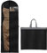 MINISOISO Borsa Porta Abiti, 180x60CM Porta Abito da Sposa Bianco,Custodia Porta Abiti，Polvere pieghevole -Copertina di protezione da matrimonio resistente, Nero