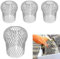 Thgtao Lot de 4 protections de gouttières en métal pour gouttières - Grille de protection pour gouttières - Protection des feuilles et de la mousse