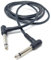 2m 6.35mm to 6.35mm Right Angle 90 Degree Jack Audio Mono Guitar Speaker Music Instrument Cable Lead 6.5ft