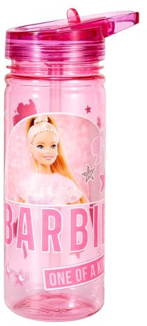 Zawadi Global Barbie 580ml Water Bottle for Kids School Drinks Bottle Made of Durable Ecozen Reusable BPA Free