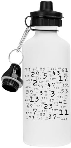 Generisch Prime Numbers Maths Weiße Trinkflasche Aus Edelstahl