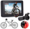Bike Mirror Bicycle Rear View Camera 1080P with 4.3 Screen, 130° Wide Angle Color Night Vision Watertight Bikes Camera with Bike Tail Light for Mountain Road E-Bikes