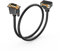 PNGKNYOCN Cavo VGA a 90 gradi, 0,5 M 1080P Full HD ad angolo retto verso l'alto piegato VGA maschio a maschio diritto Cavo adattatore video per monitor di computer proiettore e altro ancora (0.5M)