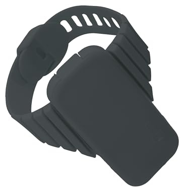 Moneytime – Geldbörse für Strand – Sommer, Pool – Armband für Münzen und Banknoten – wasserdicht aus Santopren – Aufbewahrungstasche – Unisex und bunt, Schwarz , Taglia Unica, Casual