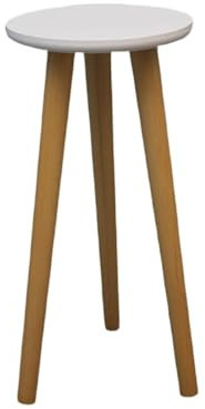 Indoor Plant Stand - Wood Plant Stand | Plant Table for Succulent Potted | Heavy Duty Tall Plant Holder | Wooden Round Leg Flower Stand | Modern Home Decor Small Round Side End Tables | Oak