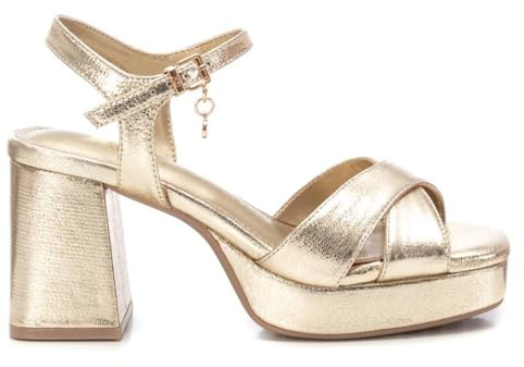 XTI 143816 Damen-Sandalen, Gold, Größe 41, gold, 41 EU