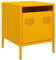 vidaXL Nachttisch Senfgelb 35x39x43,5 cm Stahl, Schrank, Nachtkommode, Bettschrank, Nachtschrank, Nachtkonsole, Schlafzimmermöbel, Bettschrank