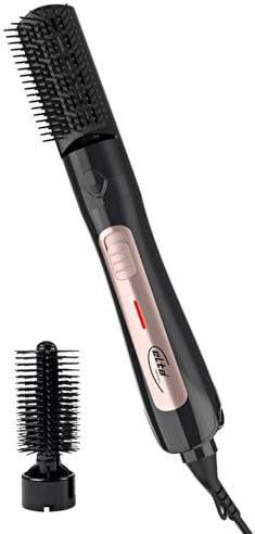 3 PAGEN® Warmluftbürste mit 2 Aufsätzen Elta - Haartrockner, Styler & Glätter, Haar-Styler für Volumen, Locken und Wellen, geeignet für alle Haarlängen, inkl. Überhitzungsschutz, Kunststoff