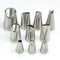 10PCS Stainless Steel 18/8 Cake Decoration Icing Tips DIY Bakeware Pastry Piping Nozzles Set 1PCS Cleaning Brush