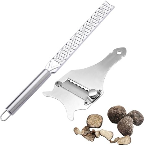 UOPJDD Slicer di Tartufo Nero da 1 Pezzi E Manico Lungo 1 Pezzo, Strumenti da Cucina, Accessori di Cottura, Grattugia in Acciaio Inossidabile.