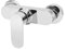 MEKOTRIN Shower Mixer Valve Wall Mounted, Single Lever Shower Faucet Mixer with Control for Cold and Hot Water, Modern Stainless Steel Bath Tap, G1/2 Outlet
