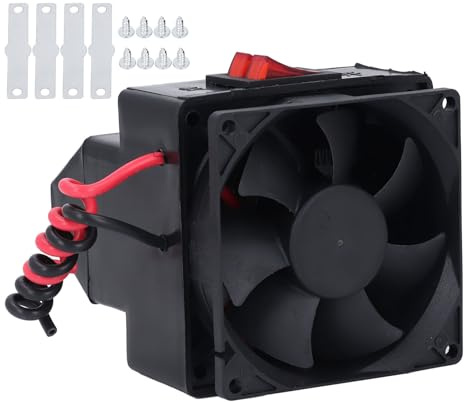 Garosa Chauffage Voiture 12V 300W Radiateur Électrique Auto Aérotherme Silencieux pour Dégivrage Pare-Brise Camping-Car Hiver Chauffage Rapide